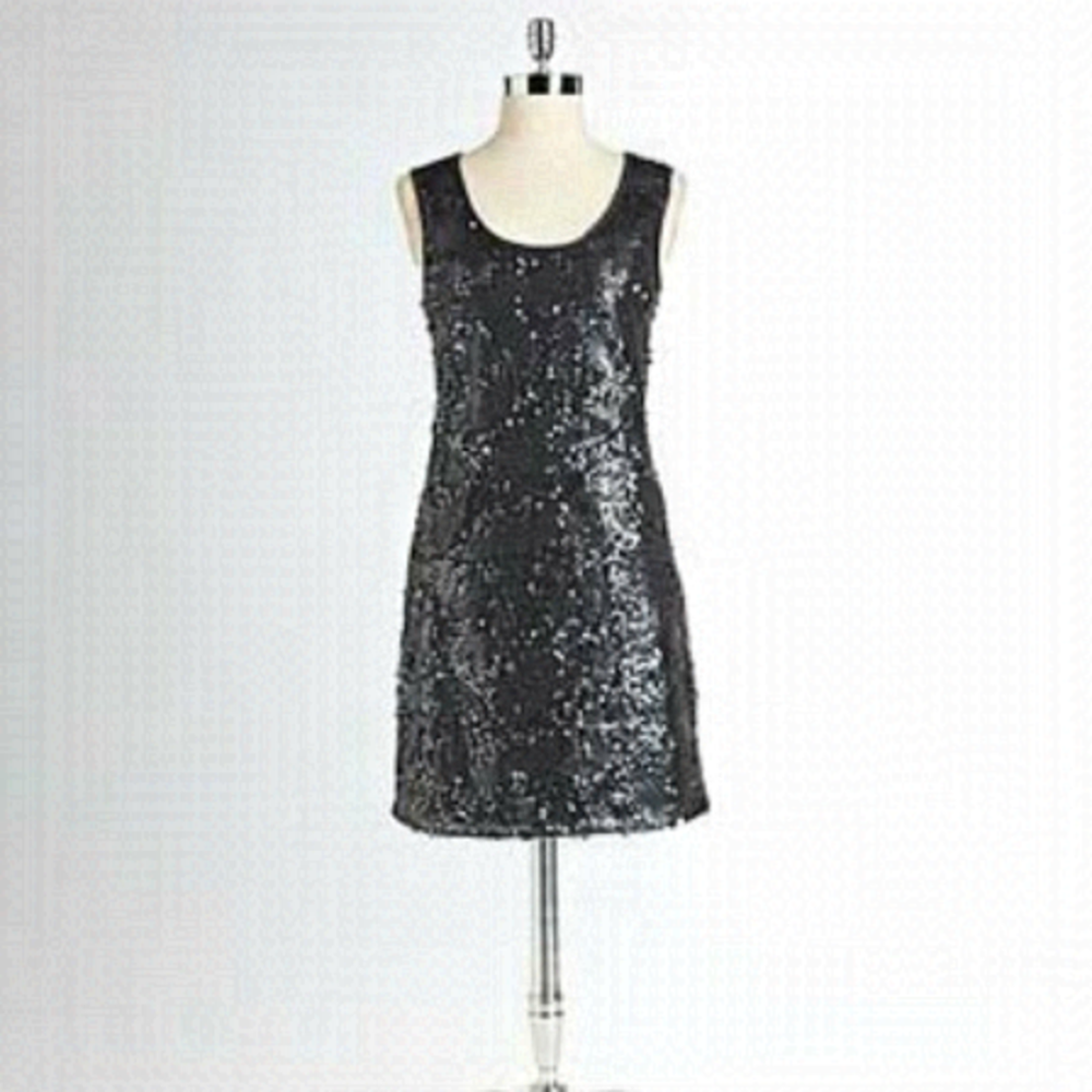 Edit by Jeanne Beker black sequin dress